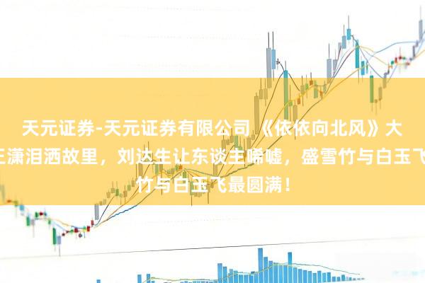 天元证券-天元证券有限公司 《依依向北风》大结局，王潇泪洒故里，刘达生让东谈主唏嘘，盛雪竹与白玉飞最圆满！